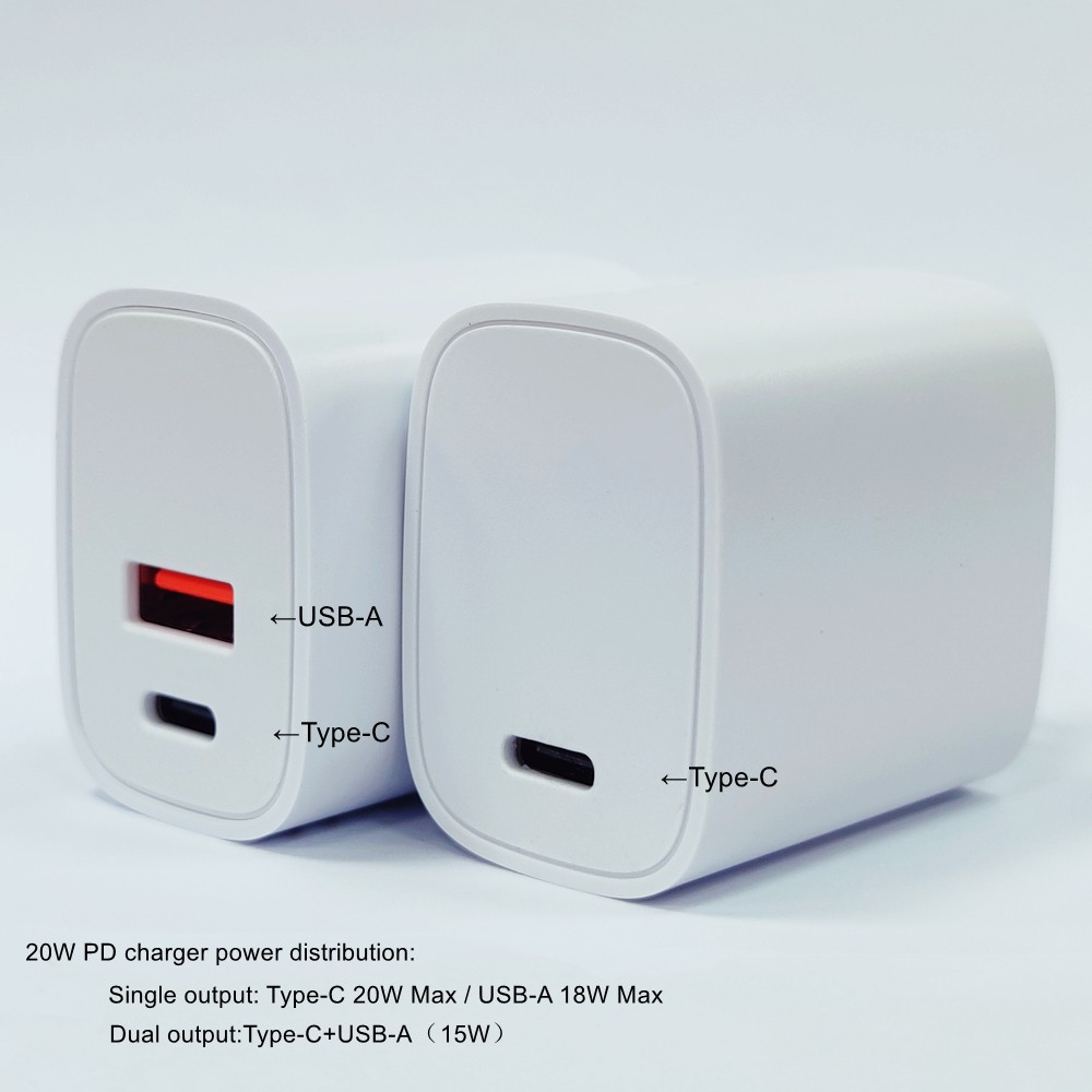 PD chargers 20w 30w 45w with USB C fast charger